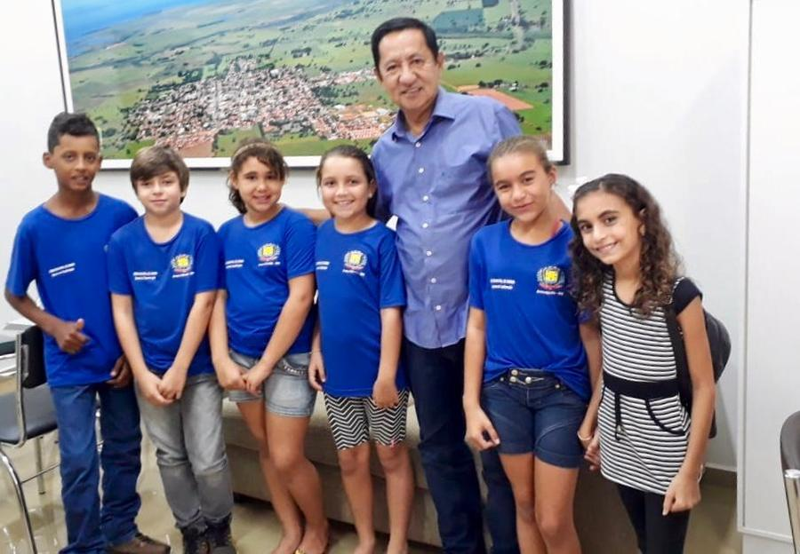 Anaurilândia – Conteúdo desenvolvido em sala de aula leva alunos a fazer entrevista com prefeito