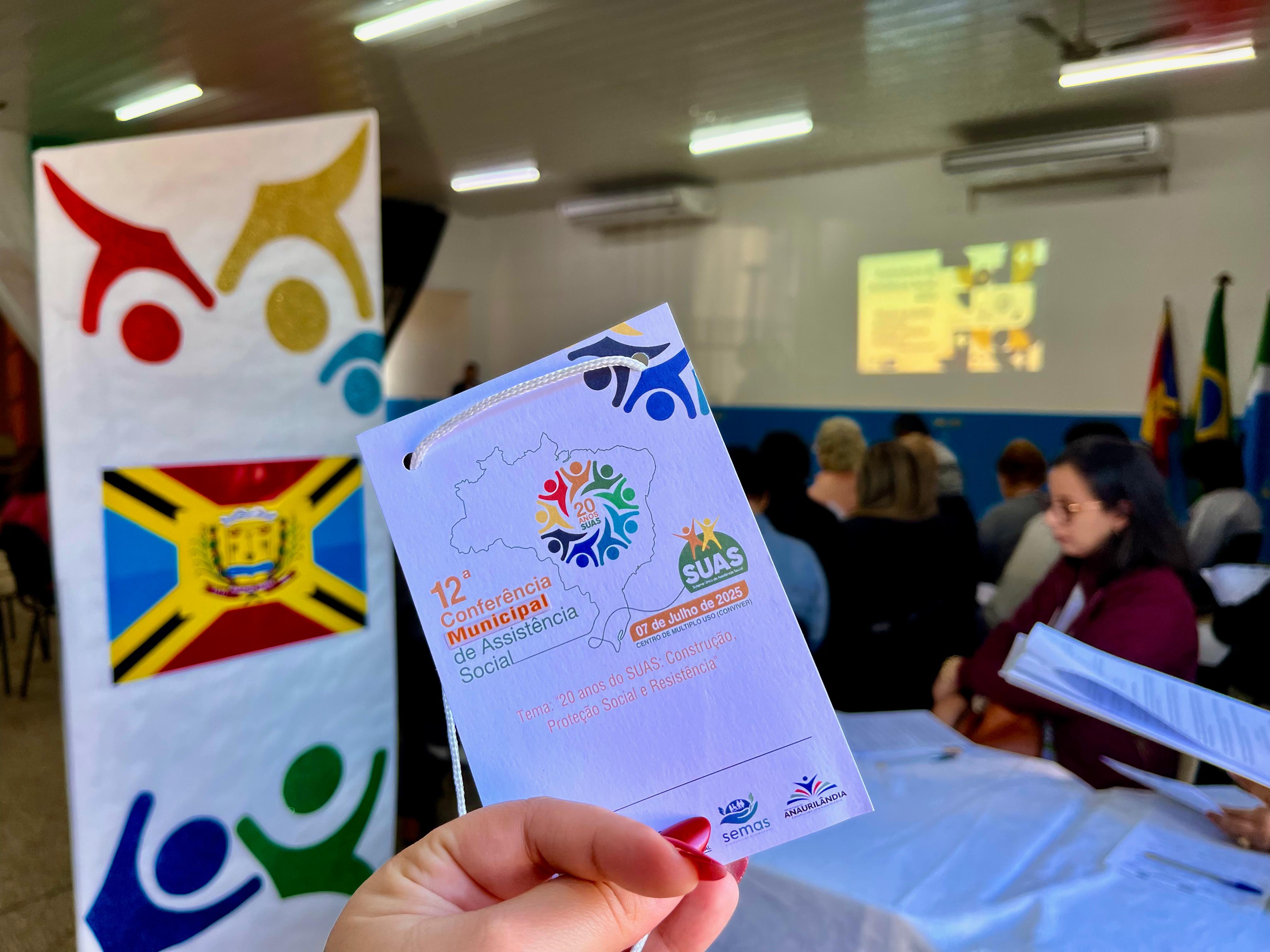 Anaurilândia realiza a 12ª Conferência Municipal da Assistência Social com foco na construção, proteção social e resistência