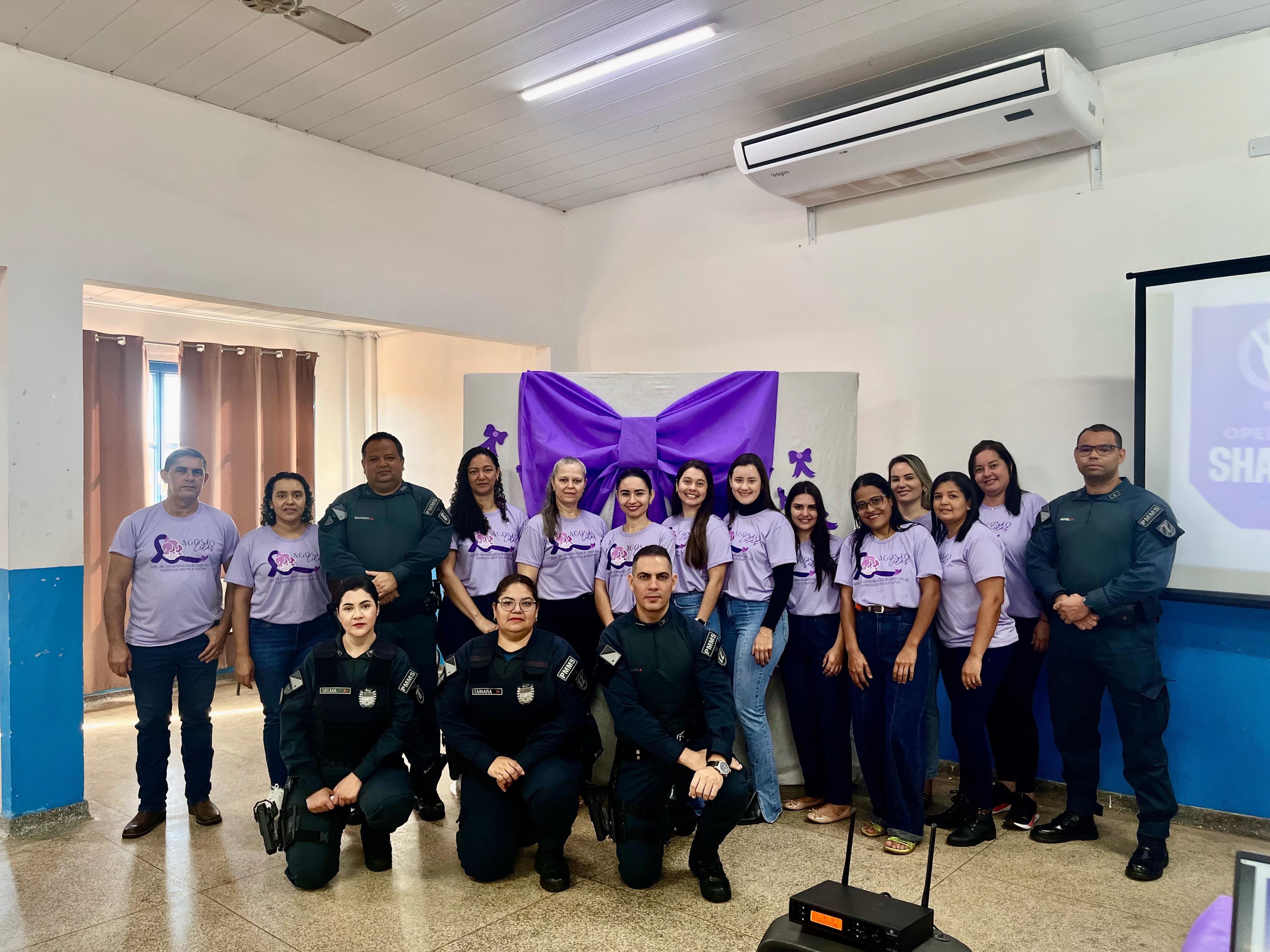 Anaurilândia inicia a campanha Agosto Lilás com palestras do Projeto Shamar