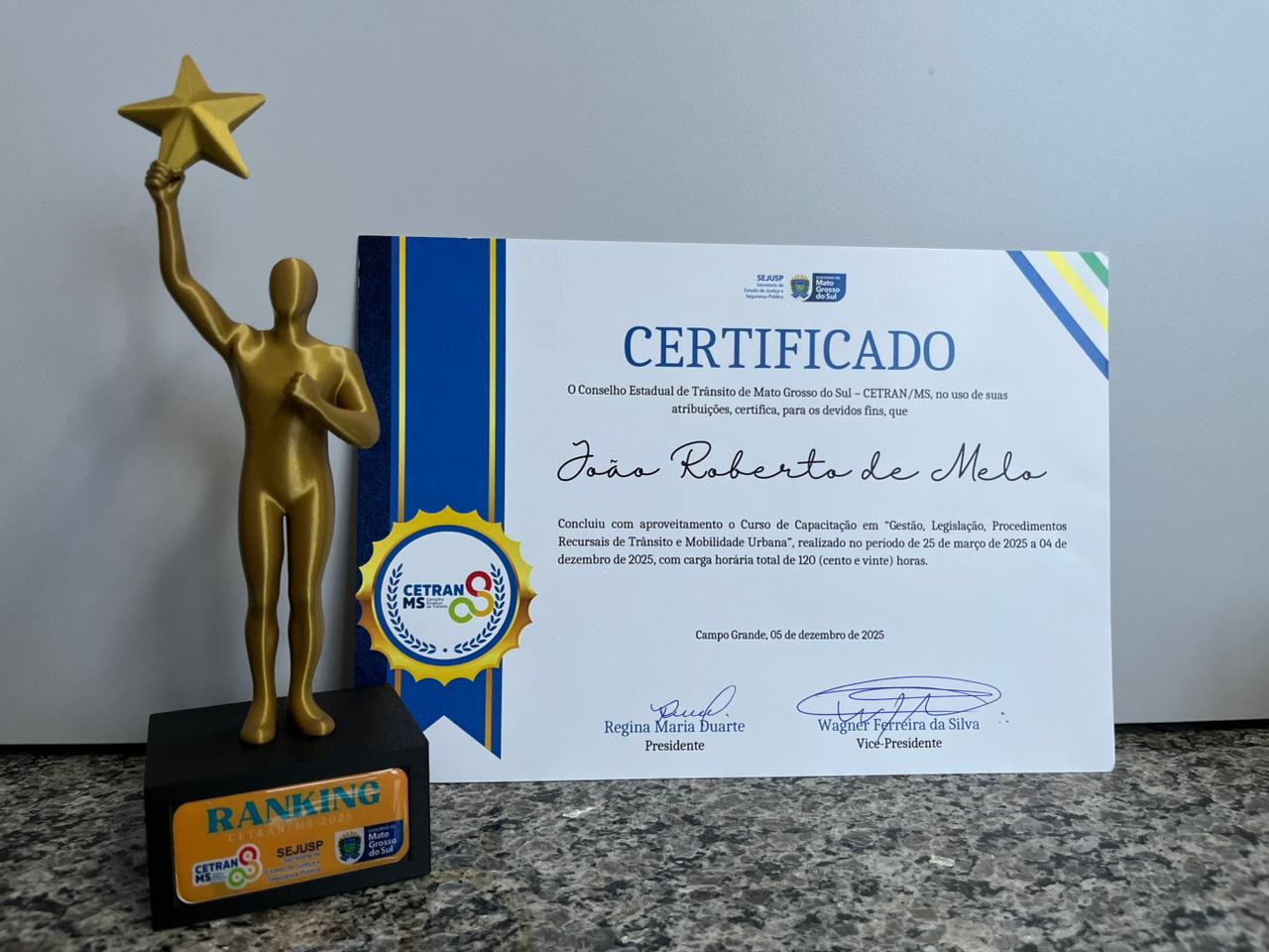 Anaurilândia conquista pontuação máxima no Ranking CETRAN-MS 2025