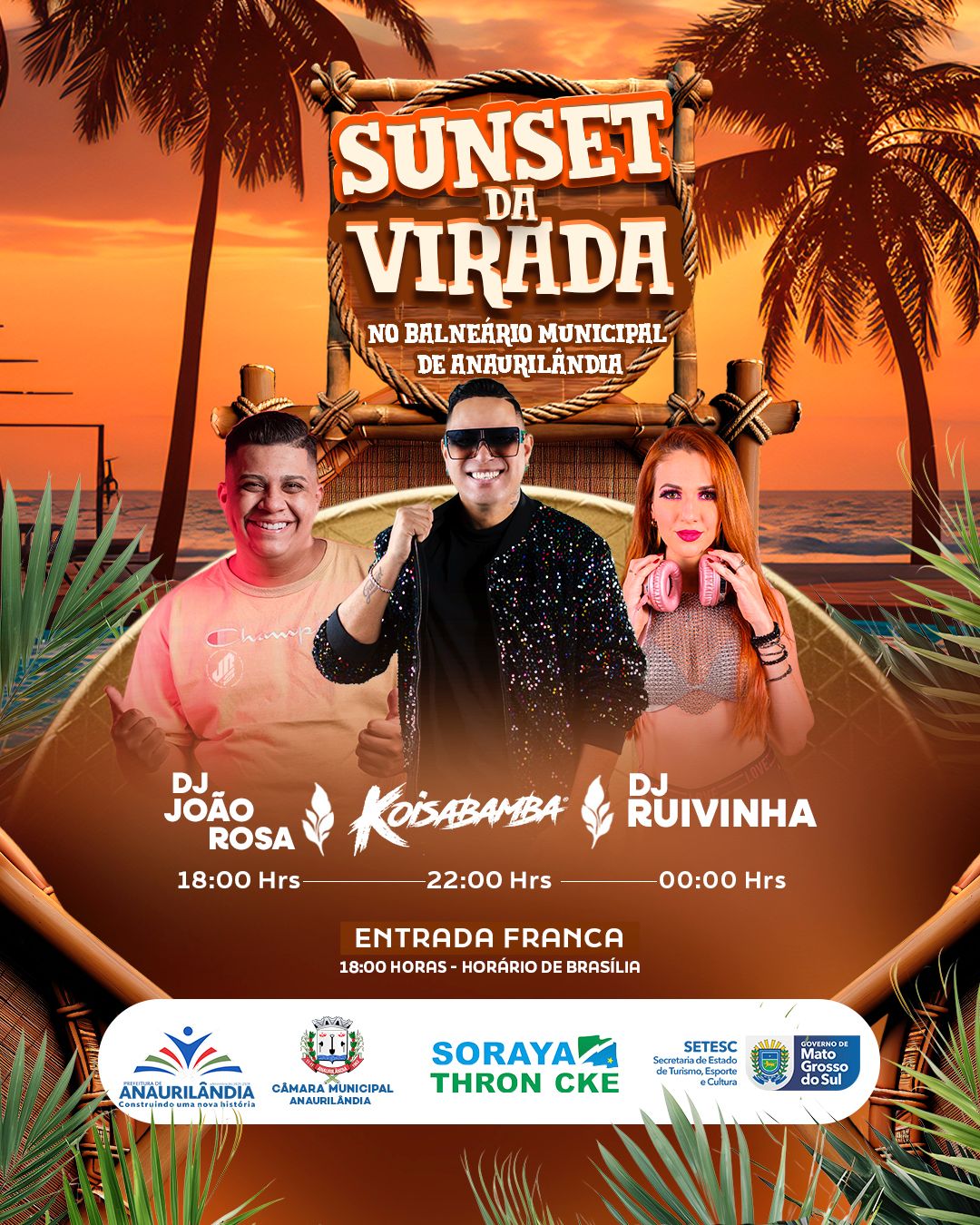Anaurilândia se prepara para o “Sunset da Virada” no Balneário Municipal