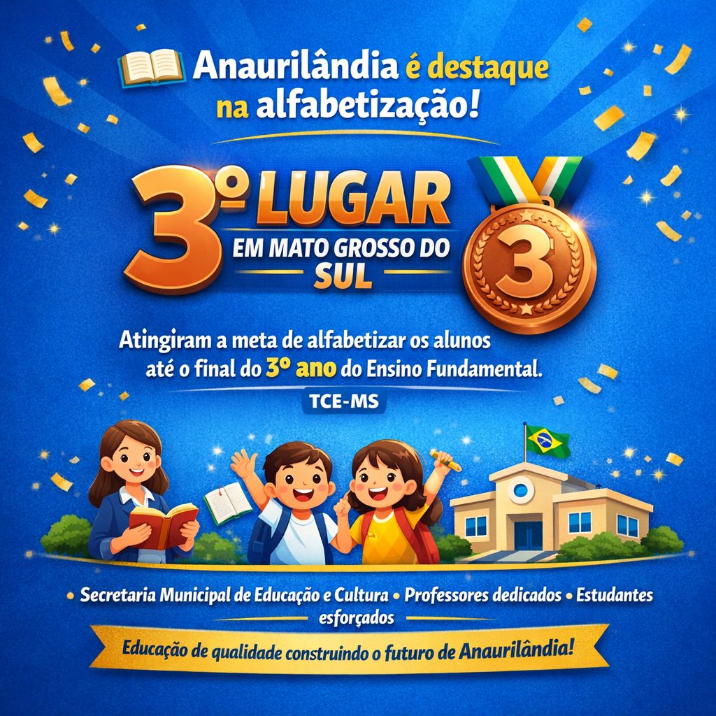 Anaurilândia se destaca em levantamento do TCE-MS sobre aprendizagem nas escolas